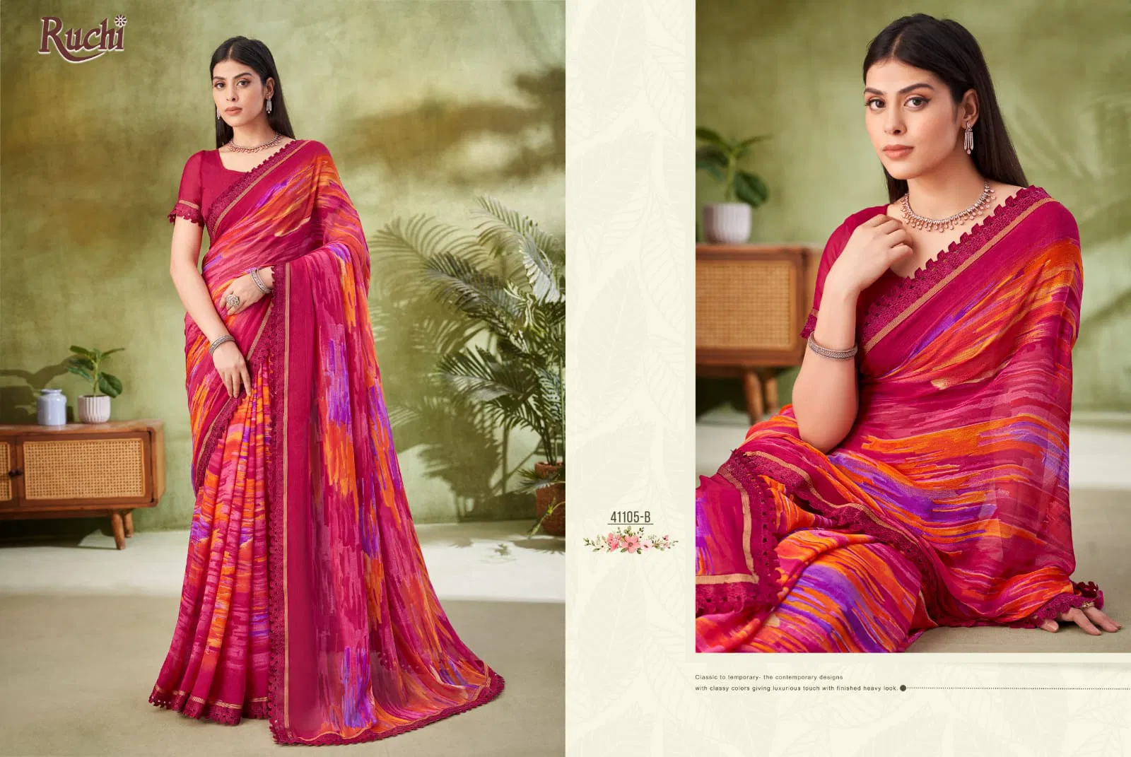 Savera Vol 11 By Ruchi Chiffon Daily Wear Saree Wholesale Shop In Surat